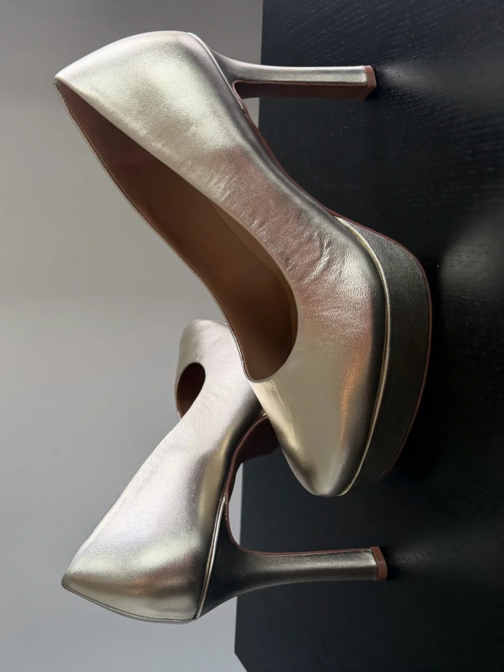 Naturalizer Metallic Gold Platform Pumps